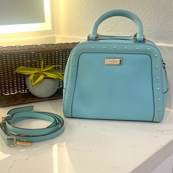 kate spade Handbags - Kate Spade Light Blue Satchel. EUC